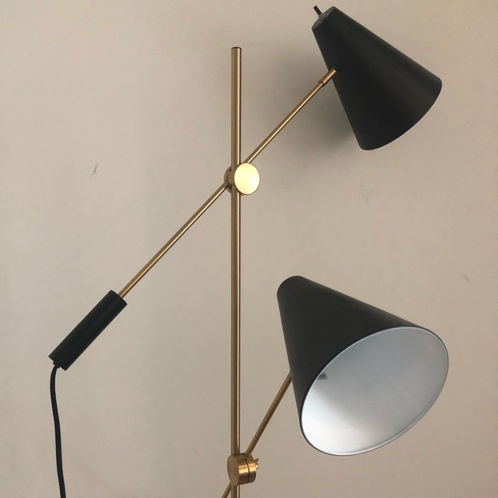 64” Double Shaded Floor Lamp